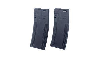 EMG 'Troy Industry' AEG Polymer Mag for M4 340rds (Black) - Pack of 2