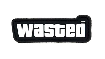 101 Inc PVC Velcro Patch "Wasted" (Black & White)