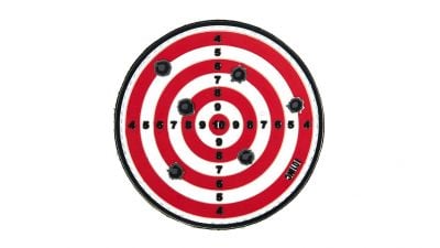 101 Inc PVC Velcro Patch "Target" (Red)