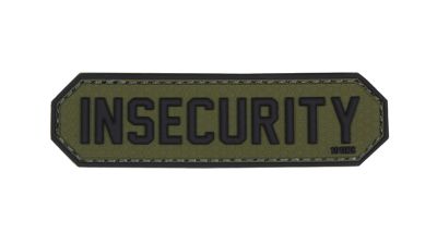 101 Inc PVC Velcro Patch "Insecurity" (Olive)