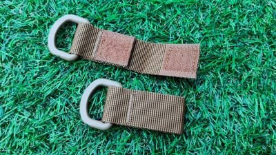 ZO Molle Velcro D-Loop (Pack of 2) (Olive) - Detail Image 1 © Copyright Zero One Airsoft