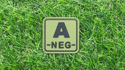 ZO PVC Velcro Patch "A- Square" (Olive) - Detail Image 1 © Copyright Zero One Airsoft