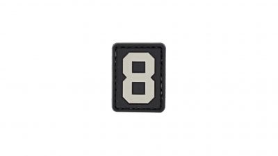 ZO PVC Velcro Patch "Number 8"