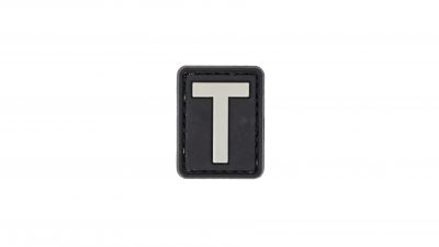 ZO PVC Velcro Patch "Letter T" - Detail Image 1 © Copyright Zero One Airsoft