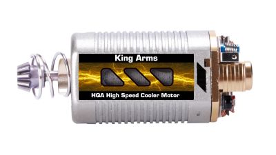 King Arms HQA High Speed Cooler Motor with Short Shaft - Detail Image 1 © Copyright Zero One Airsoft