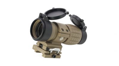 ZO ET Style 4x FXD Magnifier (Dark Earth) - Detail Image 2 © Copyright Zero One Airsoft