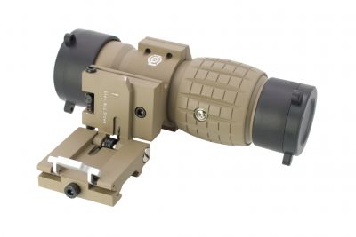 ZO ET Style 4x FXD Magnifier (Dark Earth) - Detail Image 6 © Copyright Zero One Airsoft