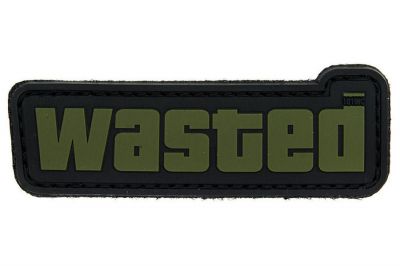 101 Inc PVC Velcro Patch "Wasted" (Olive)