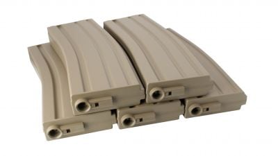 Specna Arms Mag for M4 140rds Box of 5 (Tan)