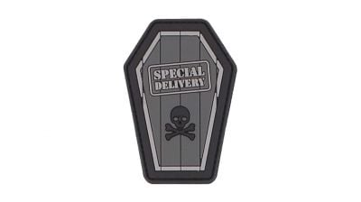 101 Inc PVC Velcro Patch "Special Delivery" (Grey)