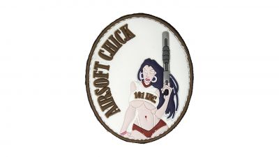 101 Inc PVC Velcro Patch "Airsoft Chick"