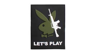101 Inc PVC Velcro "Playboy Gun Let's Play" - Detail Image 1 © Copyright Zero One Airsoft