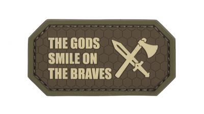 101 Inc PVC Velcro Patch "The Gods Smile On The Braves" (Brown)