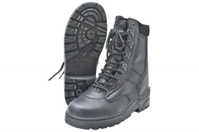 Mil-Com All Leather Patrol Boots (Black) - Size 10