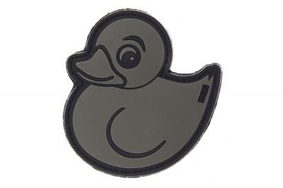 101 Inc PVC Velcro Patch "Rubber Duck" (Grey)