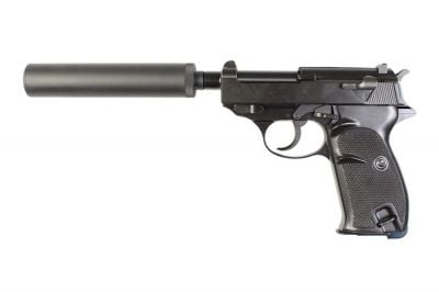 WE GBB P38S with Silencer (Black)