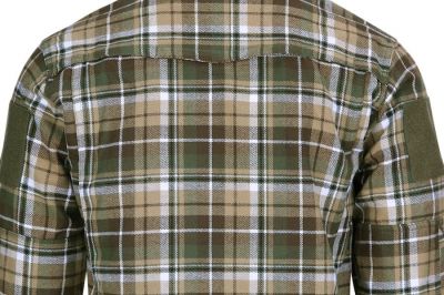 TF-2215 Flannel Contractor Shirt (Brown/Green) - 2XL - Detail Image 4 © Copyright Zero One Airsoft