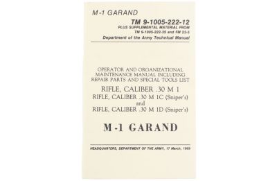 U.S Army M1 Garand Technical Manual