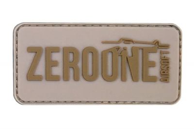 ZO PVC Velcro Patch "Zero One Logo" (Tan)