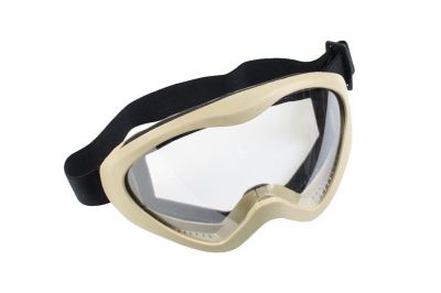 Matrix Cosplay Tactical Goggles - Clear (Tan)