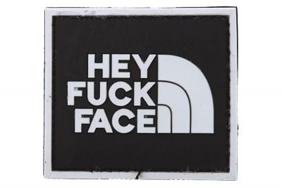 101 Inc PVC Velcro Patch "Hey F**k Face"