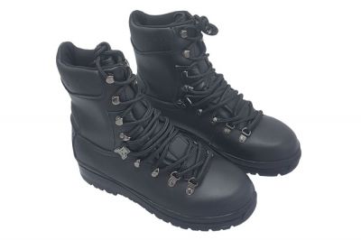 Highlander Waterproof Leather Elite Forces Boots (Black) - Size 9 - Detail Image 1 © Copyright Zero One Airsoft
