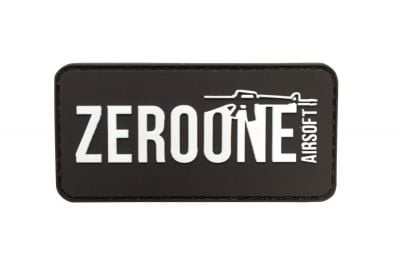 ZO PVC Velcro Patch "Zero One Logo" (Black)