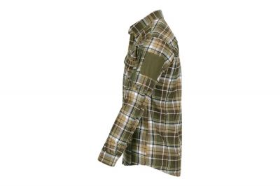 TF-2215 Flannel Contractor Shirt (Brown/Green) - Small - Detail Image 2 © Copyright Zero One Airsoft