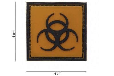101 Inc PVC Velcro Patch "Biological" - Detail Image 2 © Copyright Zero One Airsoft