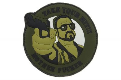 101 Inc PVC Velcro Patch "Take Your Hit" (Olive)