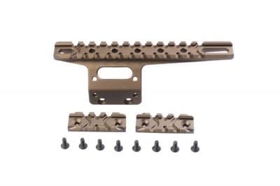 Action Army Front Rail System for T10 (Tan) - Detail Image 1 © Copyright Zero One Airsoft