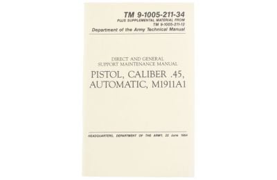 U.S Army M1911A1 Technical Manual