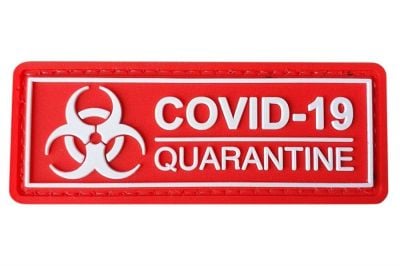 ZO PVC Velcro Patch "Covid-19 Quarantine"