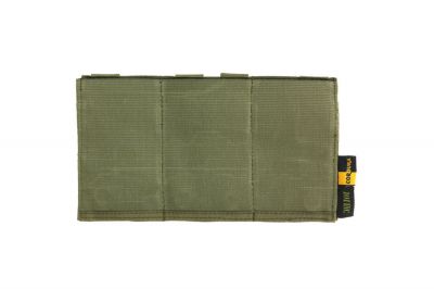 101 Inc MOLLE Elastic Triple M4 Mag Pouch (Olive)
