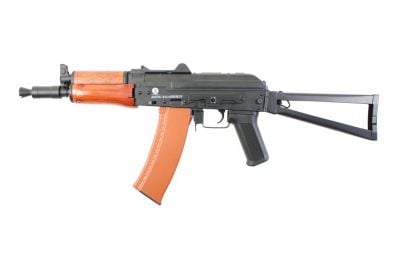 CYMA/Cybergun AEG Kalashnikov AKS74U Full Metal & Wood - Detail Image 1 © Copyright Zero One Airsoft