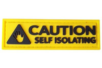 ZO PVC Velcro Patch "Caution Self Isolating"