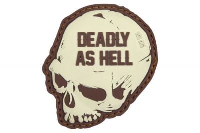 101 Inc PVC Velcro Patch "Deadly as Hell" (Brown)