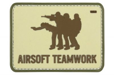 101 Inc PVC Velcro Patch "Airsoft Teamwork"
