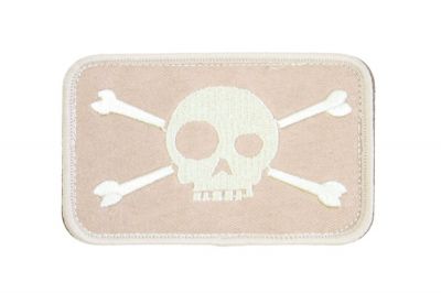 King Arms Velcro Patch "Funny Skull" (Tan)