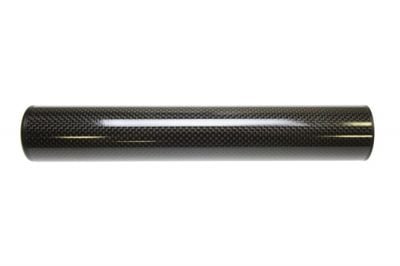 King Arms Carbon Fibre Suppressor 14mm CW/CCW 41 x 245mm - Detail Image 1 © Copyright Zero One Airsoft