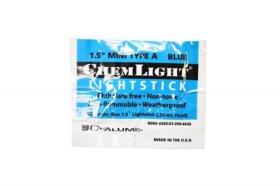 Cyalume 1.5" 4 Hour Mini Lightstick (Blue)