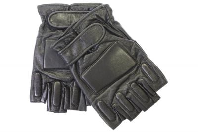 Mil-Force Half Finger SWAT Gloves (Black) - Size Extra Large