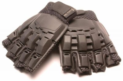Mil-Force Half Finger RPD Gloves (Black) - Size Extra Large