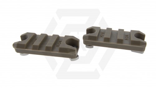 Ares Polymer RIS Rail Set 3 Slot for MLock (Dark Earth) - © Copyright Zero One Airsoft