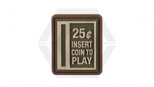 101 Inc PVC Velcro Patch "Insert Coin" - © Copyright Zero One Airsoft