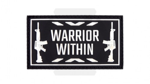 101 Inc PVC Velcro "Warrior Within" (Black) - © Copyright Zero One Airsoft