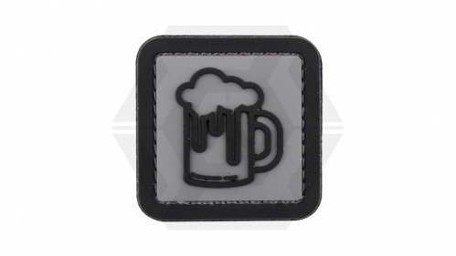 101 Inc PVC Velcro Patch "Beer" (Grey) - © Copyright Zero One Airsoft