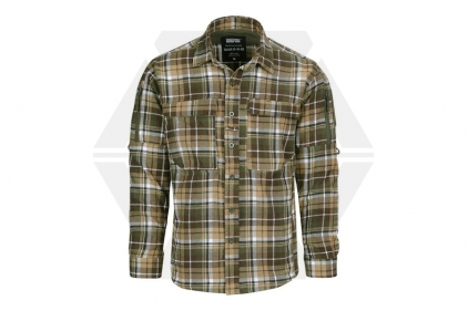 TF-2215 Flannel Contractor Shirt (Brown/Green) - 2XL - © Copyright Zero One Airsoft
