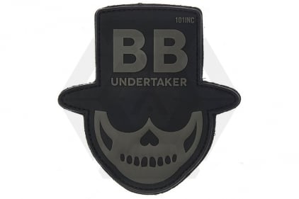 101 Inc PVC Velcro Patch "BB Undertaker" (Black) - © Copyright Zero One Airsoft