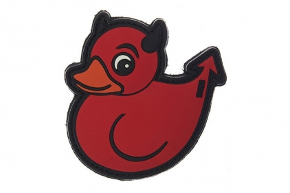 101 Inc PVC Velcro Patch "Devil Duck" (Red) - © Copyright Zero One Airsoft